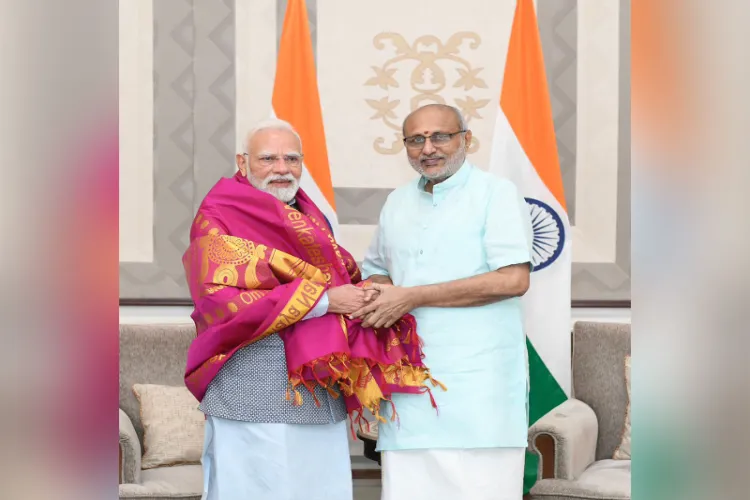 Prime Minister Narendra Modi meets Vice President CP Radhakrishnan 