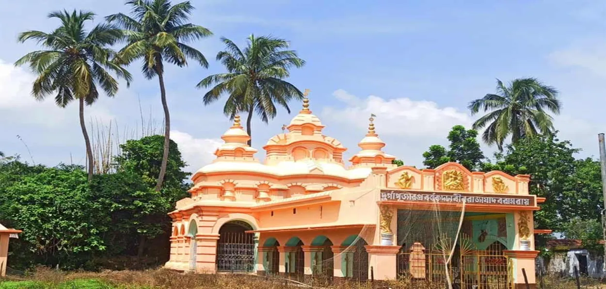 The temple of Goddess where Durga Puja is organised
