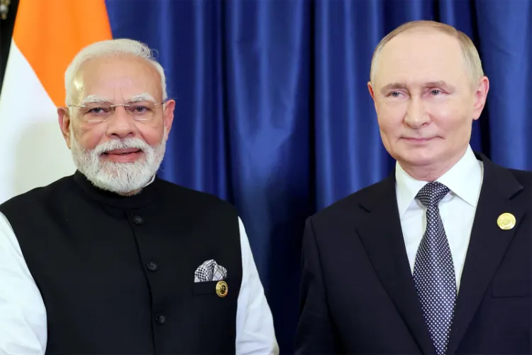  Russian President Vladimir Putin's and PM Modi