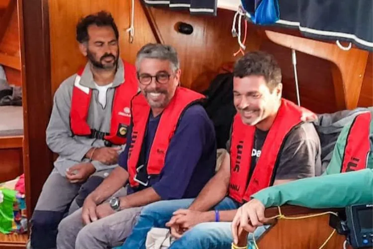People inside Floatilla before it was seized by the Israeli forces