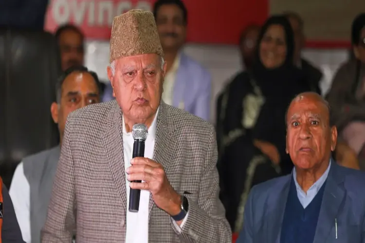 National Conference president Farooq Abdullah 