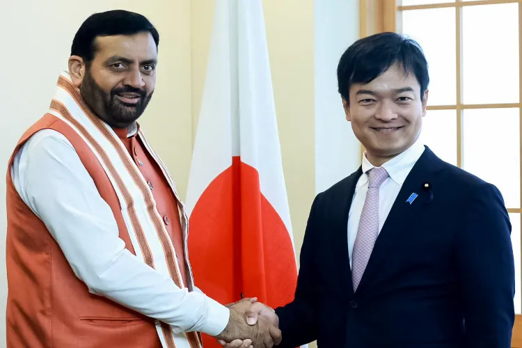 Haryana Chief Minister Nayab Singh Saini with Japanese official