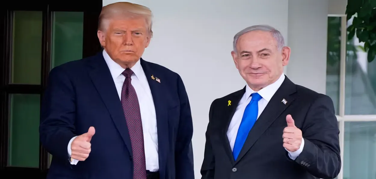 US President Donald Trump and Israeli PM Benjamin Netanyahu