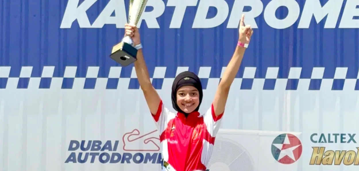  10-year-old Indian racer Atiqa Mir
