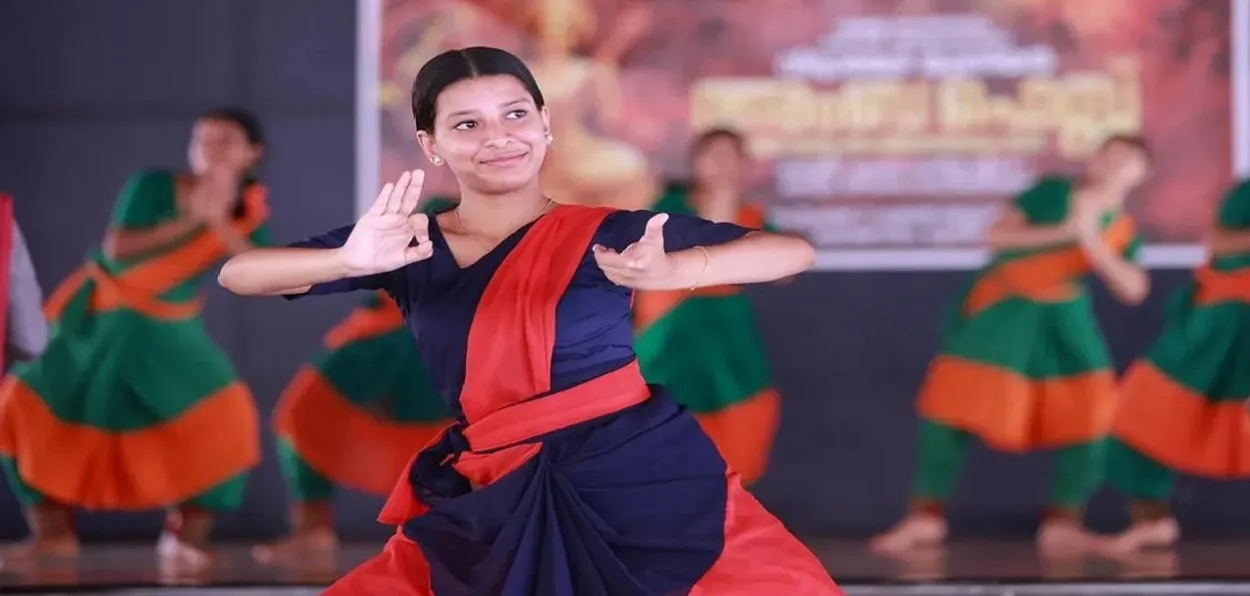 Sabri during a practice session at Kerala Kalamandlam,