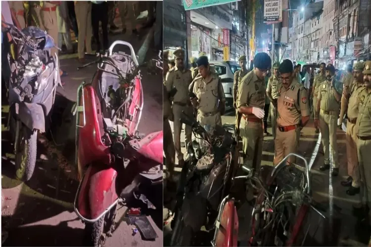 Scene of Kanpur blast