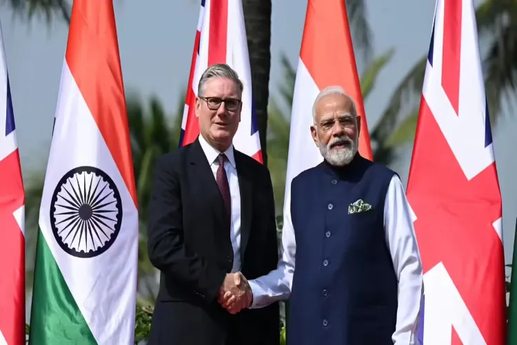 PM Modi with his British counterpart Prime Minister Keir Starmer