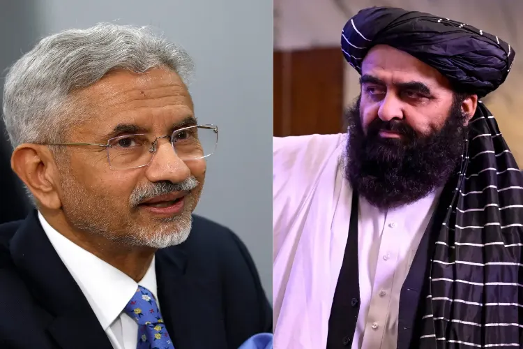 External Affairs Minister S Jaishankar and Afghan Foreign Minister Amir Khan Muttaqi