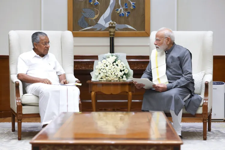 Kerala Chief Minister Pinarayi Vijayan with Prime Minister Narendra Modi