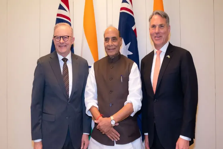 Defence Minister Rajnath Singh in Australia
