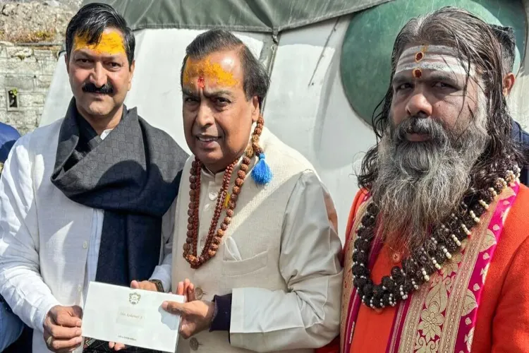 Reliance Industries Chairman Mukesh Ambani visiting the sacred Badrinath and Kedarnath Dhams
