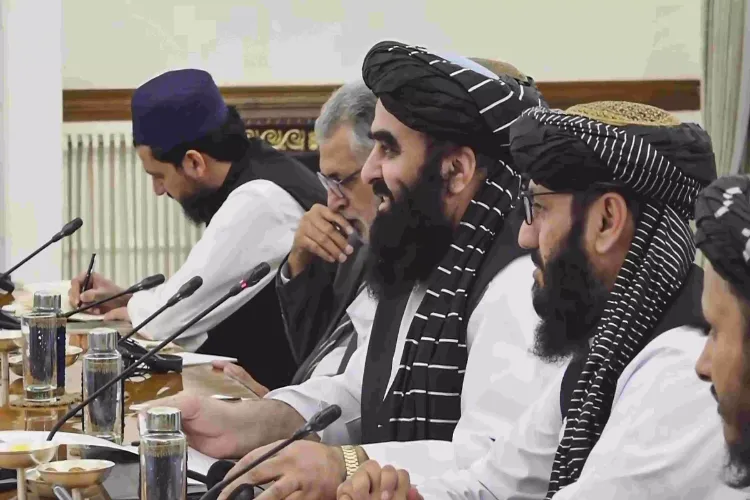 Afghanistan's Foreign Minister Amir Khan Muttaqi