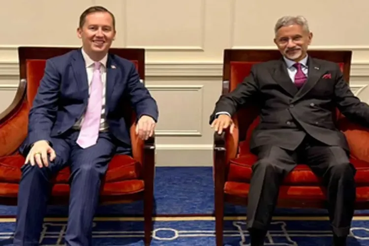 External Affairs Minister S Jaishankar with US ambassador-designate Sergio Gor 