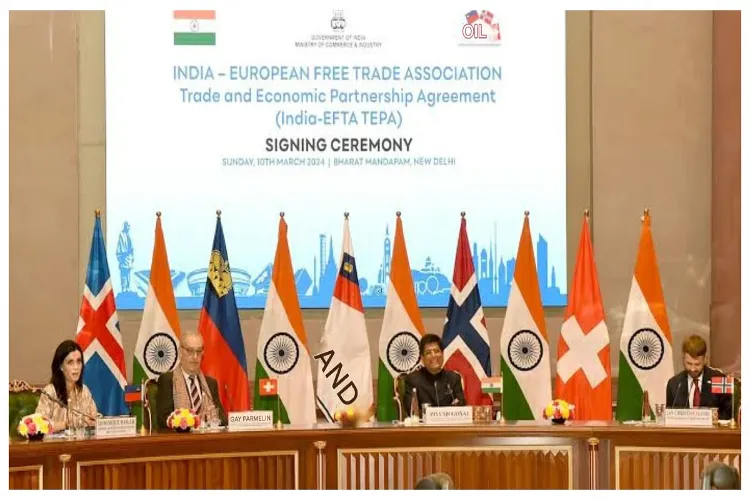  India-European Free Trade Association (EFTA) and Trade and Economic Partnership Agreement (TEPA)