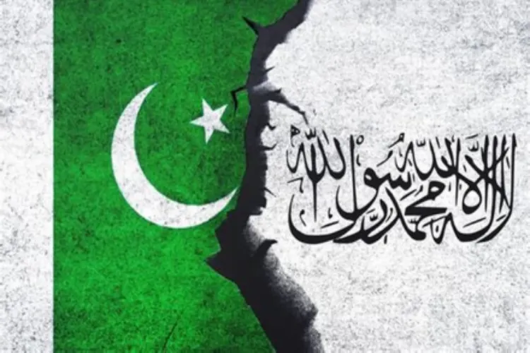 Flags of Pakistan and afghanistan