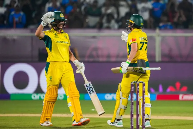 Australian skipper Alyssa Healy after hitting a 100