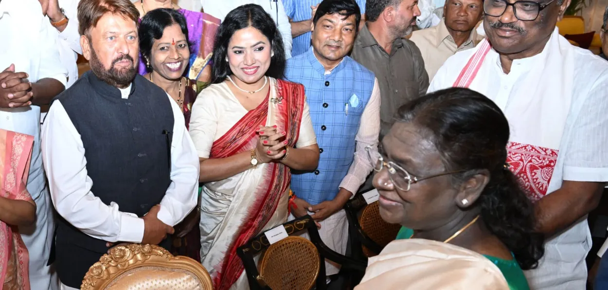 Gilani with president Droupadi Murmu