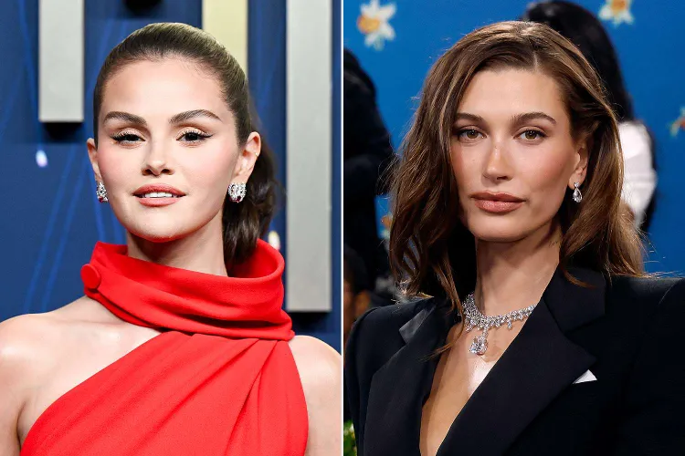 American singer and actor Selena Gomez and model and entrepreneur Hailey Bieber'