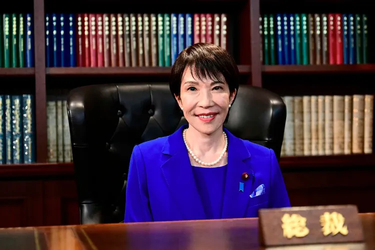 Japan's newly elected first woman Prime Minister, Sanae Takaichi.