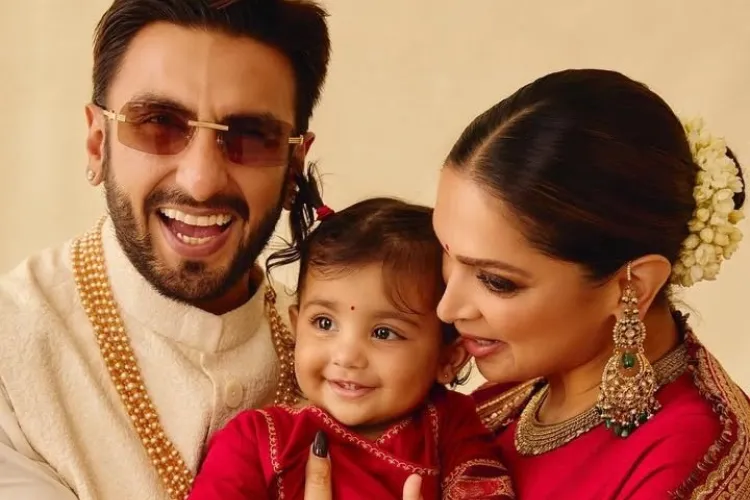 Ranveer Singh and Deepika Padukone with their daughter Dua