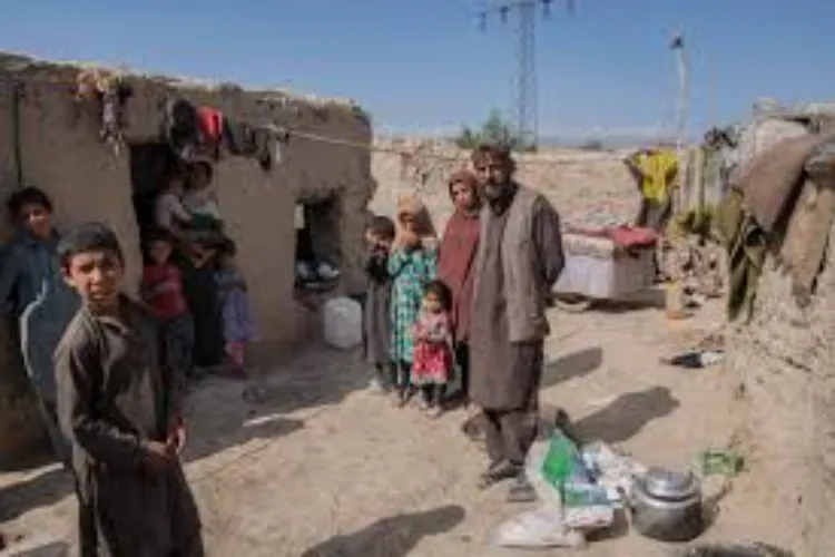 A rural family in Afghanistan