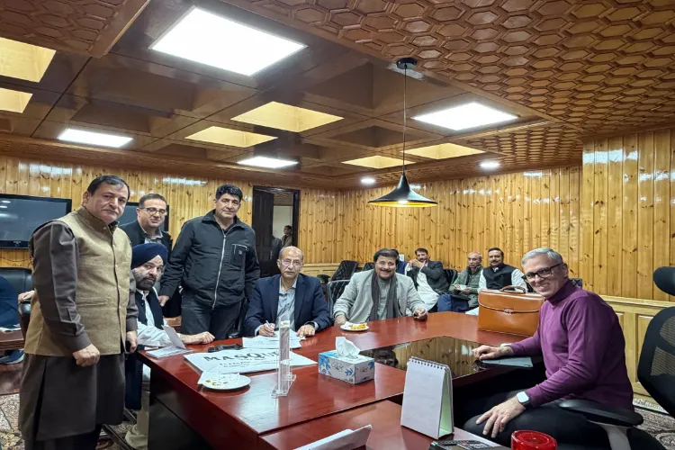 J&K Chief Minister Omar Abdullah with his party collegaues