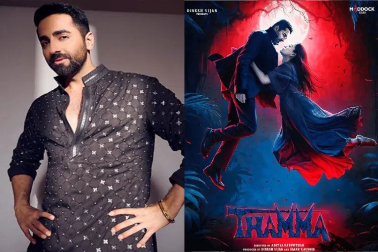 Ayushman Khurana and poster f Thamma