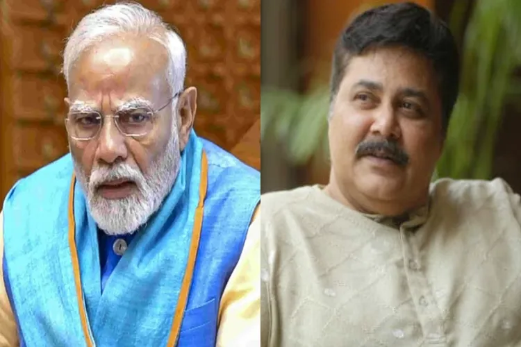 Prime Minister Narendra Modi and late veteran actor Satish Shah