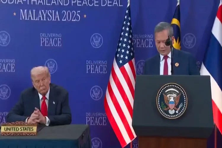 Cambodian Prime Minister Hun Manet with US President Donald Trump