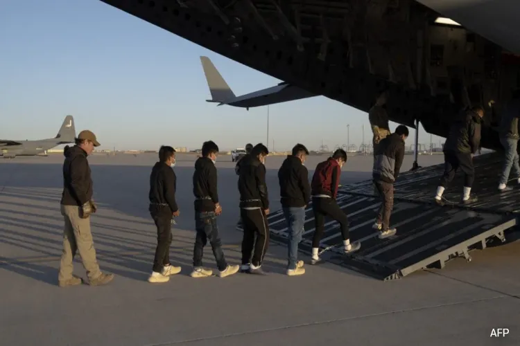 Indians being deported from the US