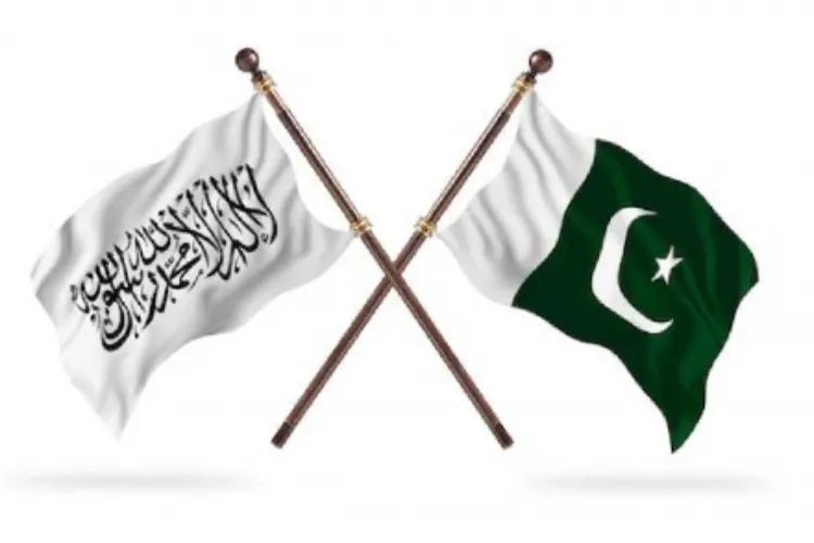 Flags of Afghanistan and Pakistan