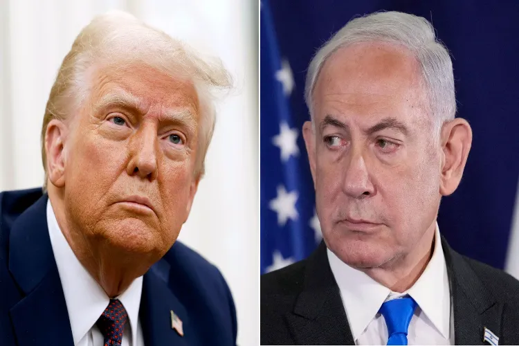 US President Donald Trump and PM of israel Benjamin Netanyahu
