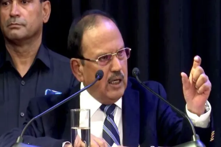 NSA Ajit Doval delivering  Sardar Patel Memorial Lecture i  Delhi on October 31