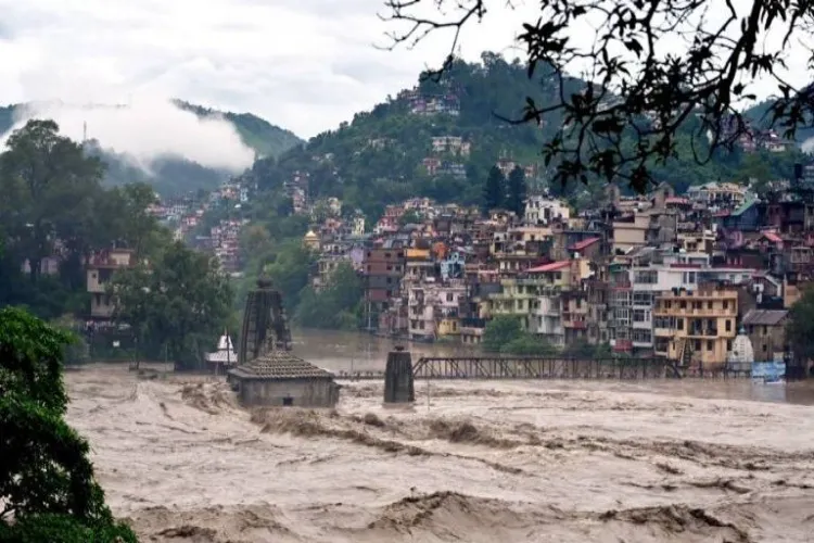 A Himachal town experiencing floods