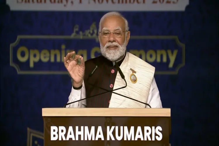 Prime Minister Narendra Modi at the inauguration of Shanti Shikhar of Brahma Kumaris