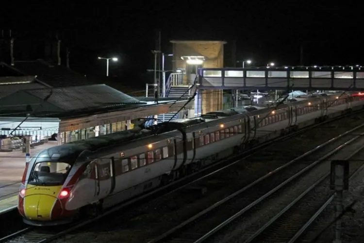 Train on which the stabbings took place