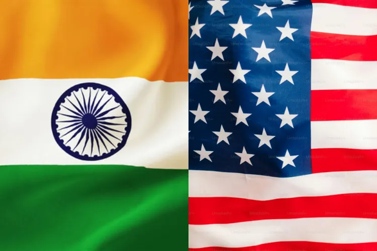 Flags of India and USA
