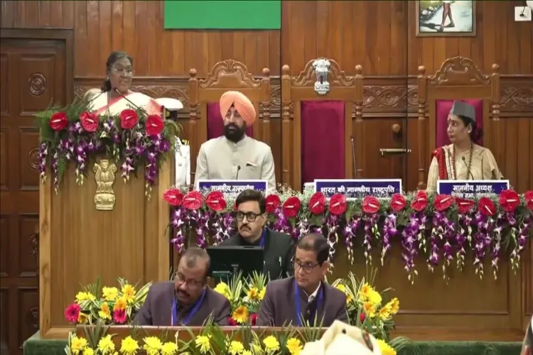President Droupadi Murmu addressing the special session of Uttarakhand Legislative Assembly 