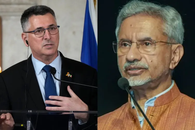 Israel Foreign Minister Gideon Saar and External Affairs Minister S Jaishankar
