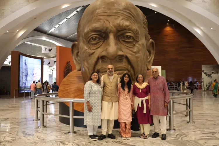 Sardar Vallabhbhai Patel's family members visited the Statue of Unity