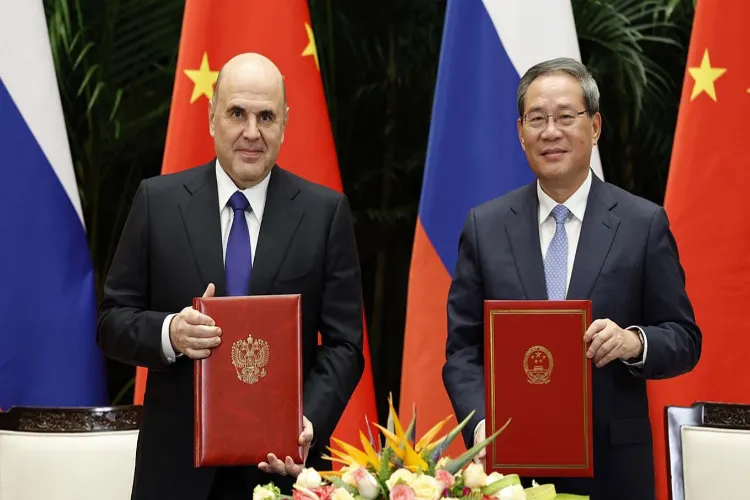 Chinese President Xi Jinping met with Russian Prime Minister Mikhail Mishustin 
