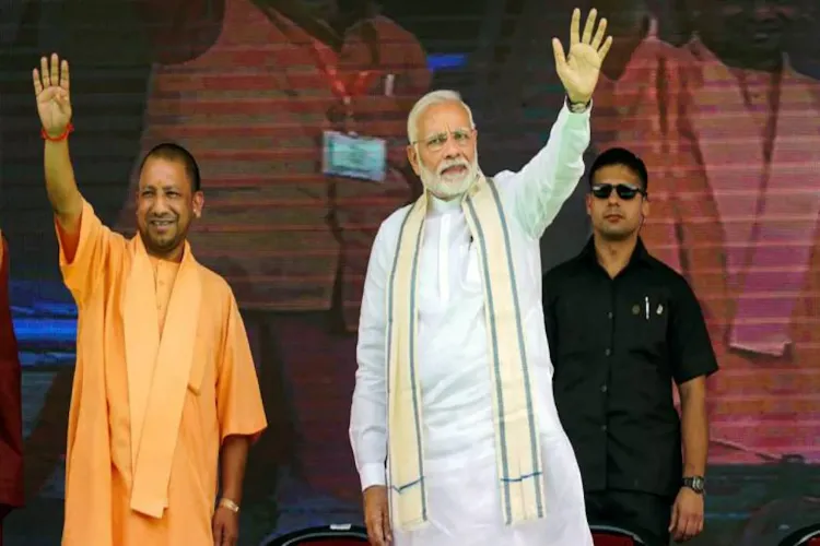 Prime Minister Narendra Modi and UP CM Yogi Adityanath