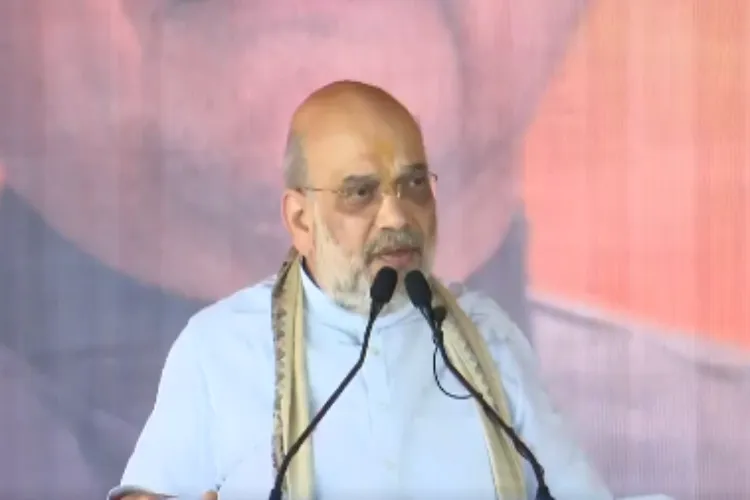 Home MInister Amit Shah addressing an election rally Bihar