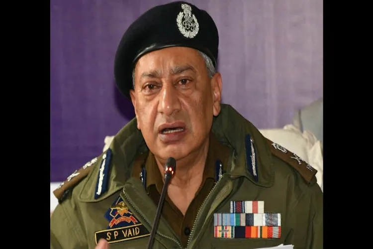 Former Jammu and Kashmir DGP SP Vaid 