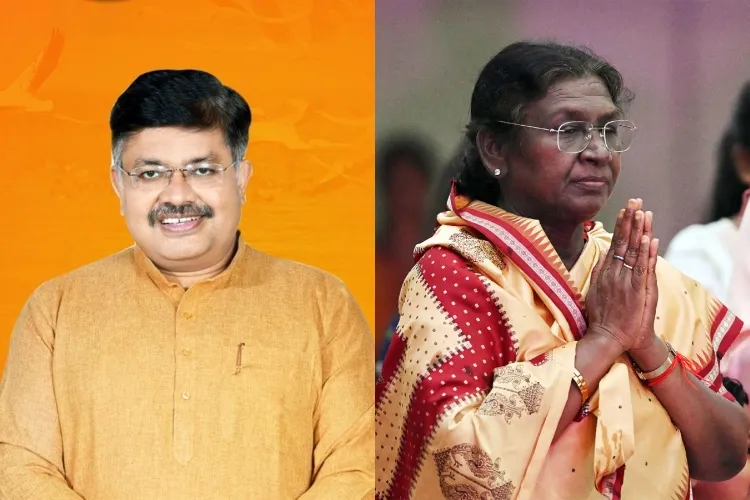 Odisha Law Minister Prithiviraj Harichandan and President Murmu 