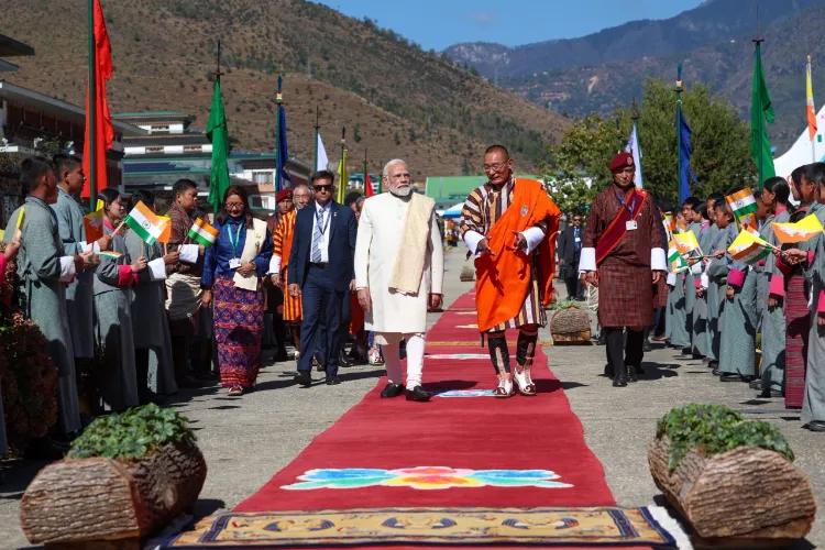 Prime Minister Narendra Modi in Bhutan