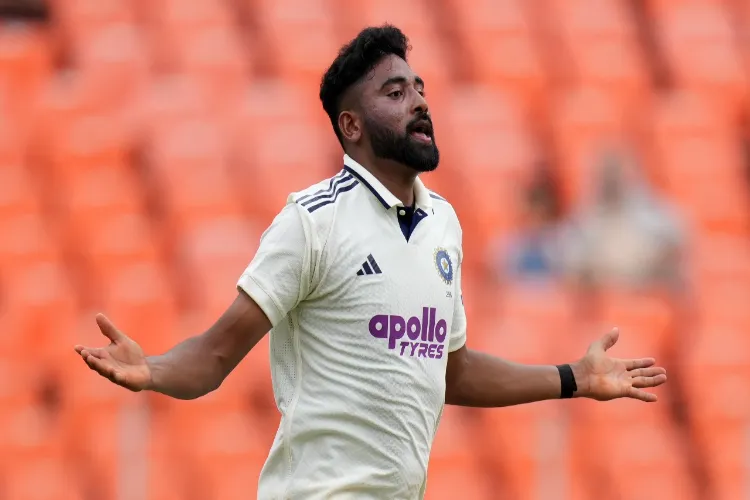 Cricketer Mohammed Siraj