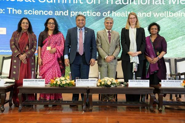 Officials attending the meeting to prepare for a meeting og WHO and Ayush MInistry