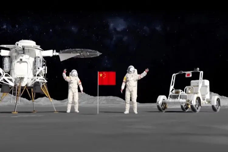 China on Moon (Projection)