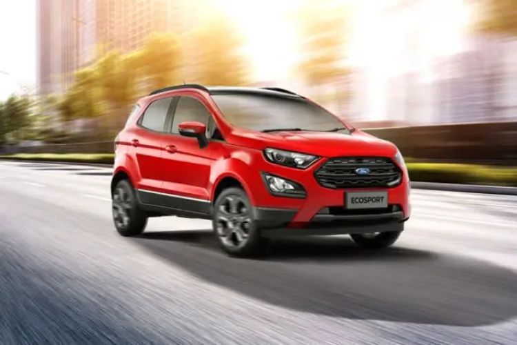 Red Ford EcoSport car (for representational purposes only)
